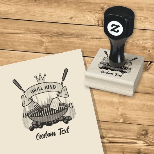 Grill Koning Rubberstempel