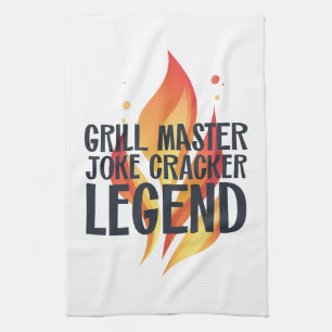 Grill Legend BBQ Poster Theedoek