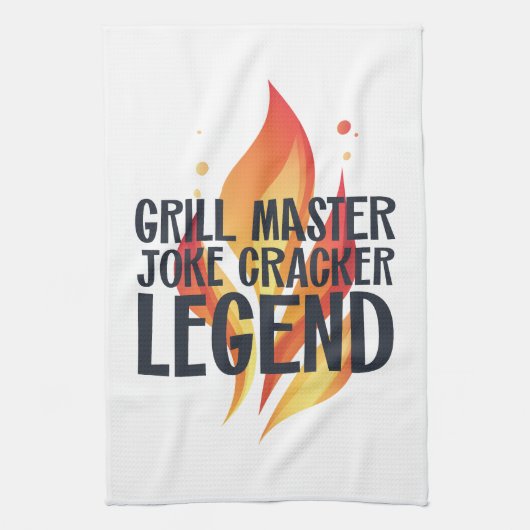 Grill Legend BBQ Poster Theedoek (Verticaal)