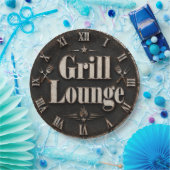 Grill Lounge Rustic BBQ Man Cave Grill Master Gift Papieren Bordje (Feest)