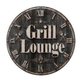 Grill Lounge Rustic BBQ Man Cave Grill Master Gift Snijplank