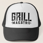 Grill Maestro trucker hat for expert BBQ chef Pet (Voorkant)