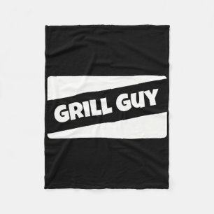 Grill Man Zomer Bbq Barbecue Vlees Grillende Vader Fleece Deken