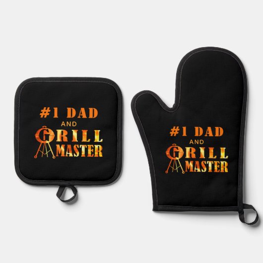 GRILL MASTER #1 Papa Ovenwant & Pannenlap Set (Voorkant)