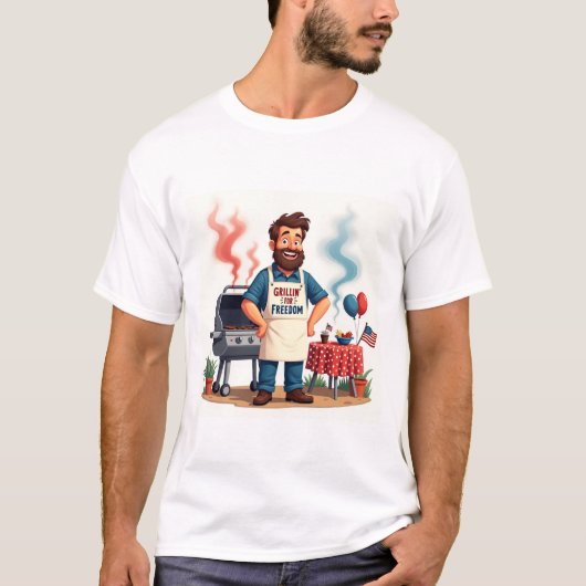 Grill Master 4th of July Shirt (Voorkant)