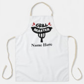 Grill Master - Aangepaste tekst aanpassen Schort (Voorkant)