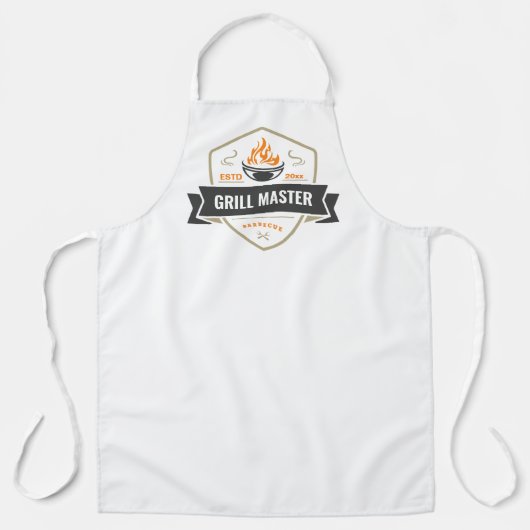 Grill Master - Aangepaste tekst aanpassen Schort (Voorkant)