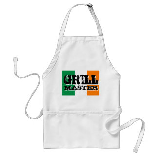 Grill master apron | Achtergrond Ierse vlag Standaard Schort