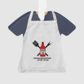 Grill Master Apron Personalized Ornament (voorkant)