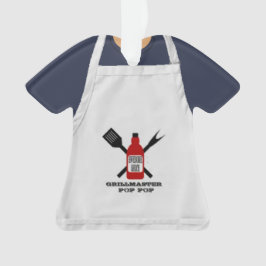 Grill Master Apron Personalized Ornament