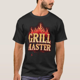 Grill Master BBQ Barbecue Flame Grilling T-shirt