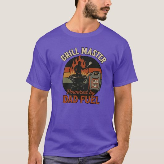 Grill Master BBQ Dad Brandstof T-shirt (Voorkant)