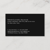 Grill Master BBQ Pit Grungy Speckled Visitekaartje (Achterkant)