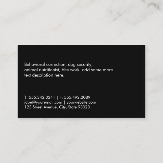 Grill Master BBQ Pit Grungy Speckled Visitekaartje (Achterkant)