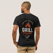 🔥 Grill Master BBQ Restaurant Keuken Personeel Lo T-shirt (Achterkant volledig)