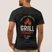 🔥 Grill Master BBQ Restaurant Keuken Personeel Lo T-shirt (Achterkant)
