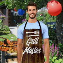 Grill Master BBQ Rustic Wood Chef