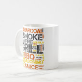 Grill Master BBQ-typografie Koffiemok (Voorkant links)