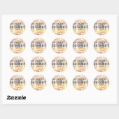 Grill Master BBQ-typografie Ronde Sticker (Vel)