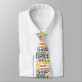 Grill Master BBQ-typografie Stropdas (Gebonden)