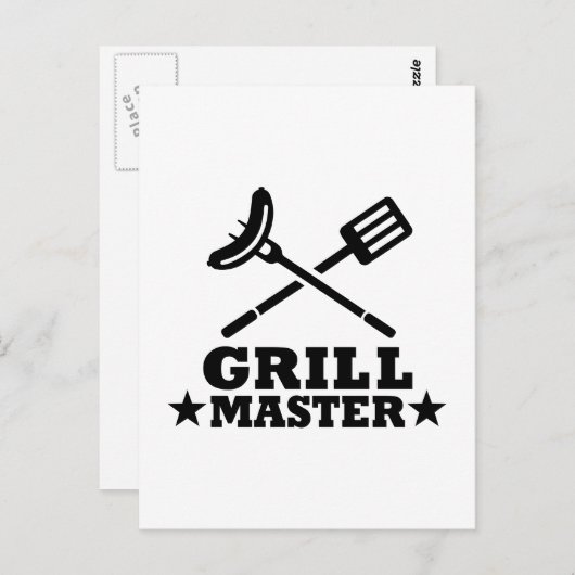 Grill Master Briefkaart (Voorkant / Achterkant)