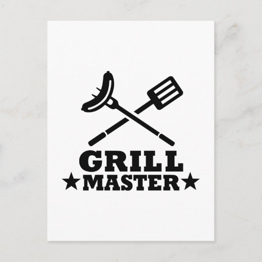 Grill Master Briefkaart (Voorkant)
