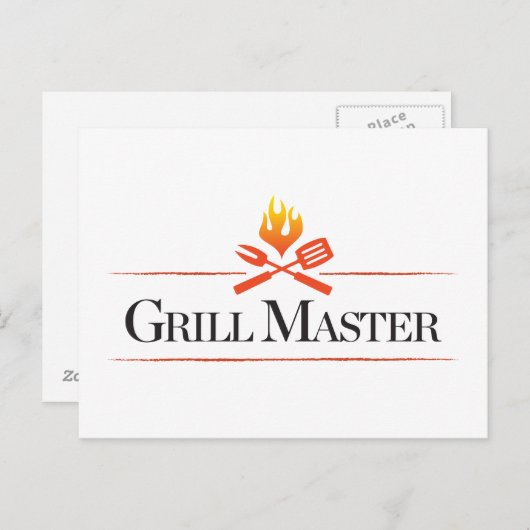 Grill Master Briefkaart (Voorkant / Achterkant)