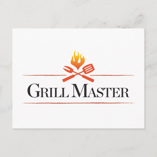 Grill Master Briefkaart (Voorkant)