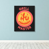 GRILL MASTER CANVAS AFDRUK (Insitu (Houten vloer))