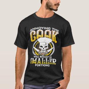 Grill Master Chef Skeleton Baker Koken T-shirt