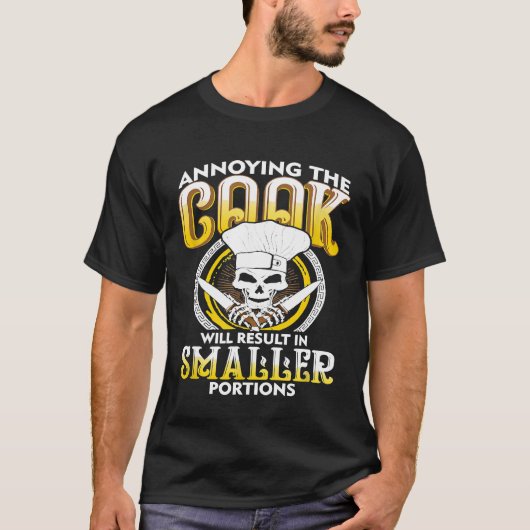 Grill Master Chef Skeleton Baker Koken T-shirt (Voorkant)