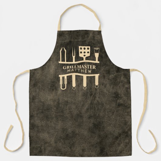 Grill master classic barbeque tools, aangepaste na schort (Voorkant)