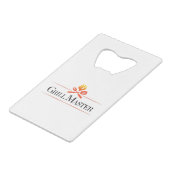 Grill Master Creditkaart Flessenopener (Voorkant Gekanteld)