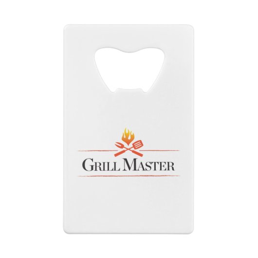 Grill Master Creditkaart Flessenopener (Achterkant)