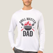 Grill Master Dad - Grappig BBQ Vaderdag Gift Tri-Blend Shirt (Voorkant volledig)