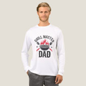 Grill Master Dad - Grappig BBQ Vaderdag Gift Tri-Blend Shirt (Voorkant)