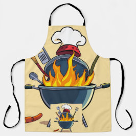 Grill Master Dad Schort - Grappig BBQ Chef Gift vo