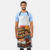 Grill Master Dad Smoky BBQ Schort (Gedragen)