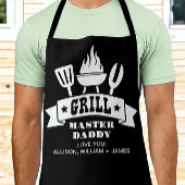 Grill Master Daddy Zwart Schort