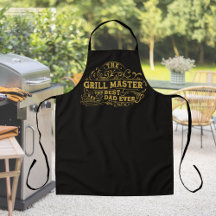 Grill Master en Best Dad Ever Fathers Day Zwart