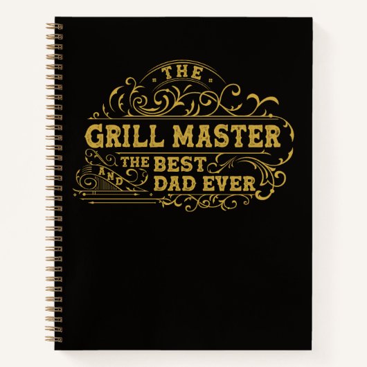Grill Master en beste papa ooit Vaders Day Recept Notitieboek (Voorkant)