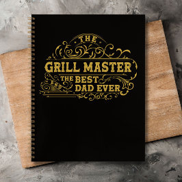 Grill Master en beste papa ooit Vaders Day Recept Notitieboek