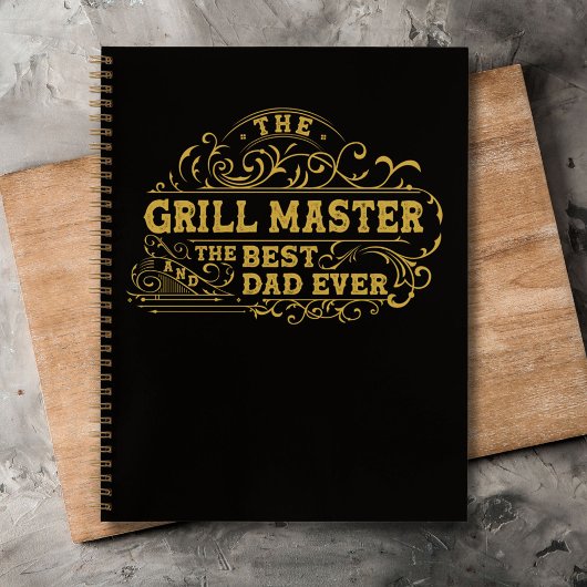 Grill Master en beste papa ooit Vaders Day Recept Notitieboek