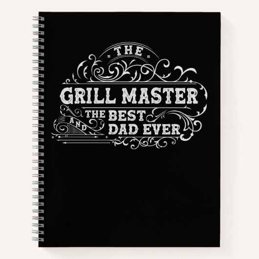 Grill Master en beste papa ooit Vaders Day Recept Notitieboek (Voorkant)