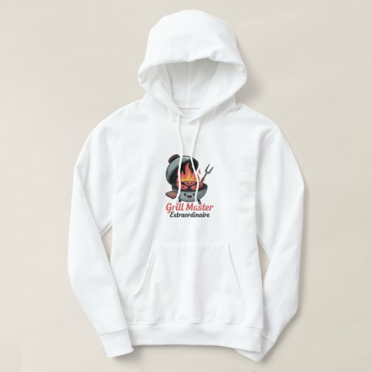 Grill Master Extraordinaire – Funny BBQ Lover  Hoodie (Design voorkant)