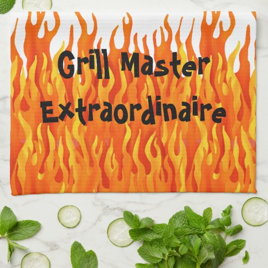 Grill Master Extraordinaire Theedoek (Gevouwen)