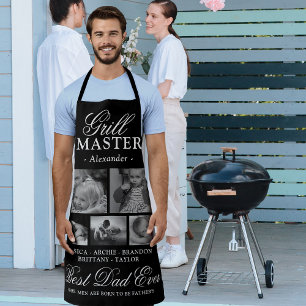 Grill Master Father Photo Collage Schort
