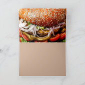 grill master father's day hamburger cheeseburger kaart (Binnen)