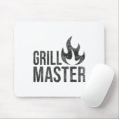 Grill Master Flame Byrbecue BBQ Smoke Char Open Fi Muismat (Met muis)