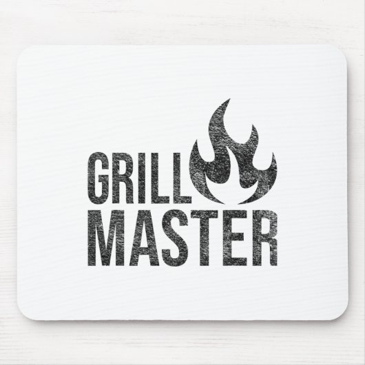 Grill Master Flame Byrbecue BBQ Smoke Char Open Fi Muismat (Voorkant)